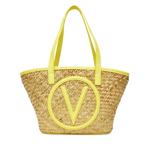 Torebka Valentino. Brązowe shopper bag Valentino, bez wzorów, bez dodatków. Za 249,99 zł.