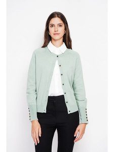 ASSUILI Kardigan w kolorze miętowym rozmiar: 42. Zielone kardigany Assuili. Za 131,12 zł.