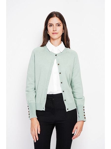 ASSUILI Kardigan w kolorze miętowym rozmiar: 42. Zielone kardigany Assuili. Za 152,26 zł.