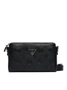 Guess Torebka Cresidia II Mini HWPD98 88720 Czarny. Czarne listonoszki Guess, z aplikacjami, ze skóry, bez dodatków. Za 549,99 zł.