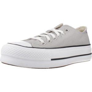 Buty CONVERSE CHUCK TAYLOR ALL STAR LIFT OX Szary. Szare trampki Converse, bez wzorów, z tkaniny, bez zapięcia. Za 379,45 zł.
