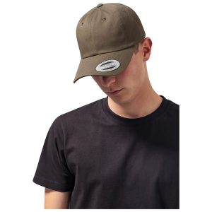 Czapka Flexfit low profile cotton twill. Brązowe czapki FLEXFIT, bez wzorów, z bawełny. Za 68,15 zł.