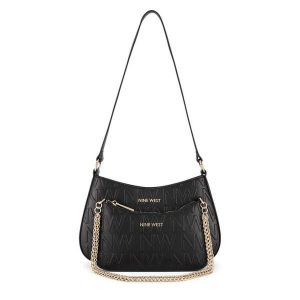 Torebka Nine West. Czarne torebki klasyczne Nine West, bez wzorów, bez dodatków. Za 249,99 zł.