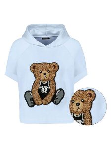 Sublevel Bluza w kolorze błękitnym rozmiar: L. Niebieskie bluzy Sublevel, l, z aplikacjami, z kapturem. Za 131,74 zł.