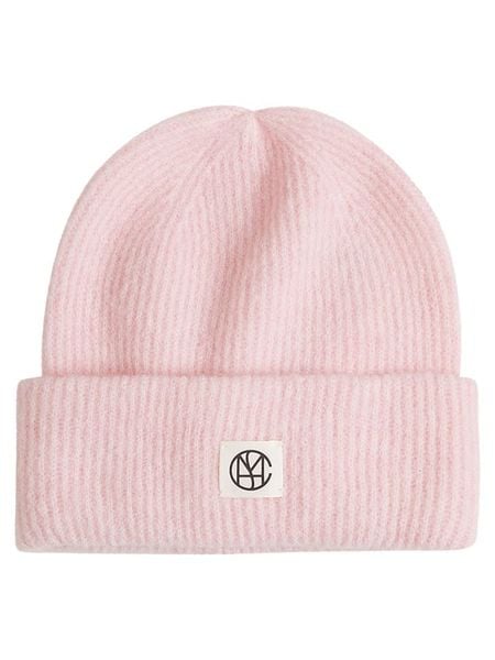 MOSS COPENHAGEN Czapka w kolorze jasnoróżowym rozmiar: onesize. Różowe czapki Moss Copenhagen, bez wzorów, z wełny. Za 135,81 zł.