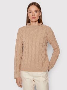 United Colors Of Benetton Sweter 1335D2467 Brązowy Regular Fit. Brązowe swetry klasyczne United Colors of Benetton, xl, z syntetyku, bez kołnierzyka. Za 269,99 zł.