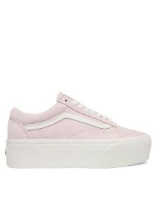 Vans Tenisówki Old Skool Platform VN0009PZGSF1 Różowy jasny. Czerwone trampki Vans, bez wzorów, ze skóry, bez zapięcia. Za 449,99 zł.