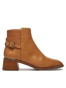 Aldo Botki Siraveth 13673348 Brązowy. Brązowe botki ALDO, bez wzorów, ze skóry, bez obcasa, na słupku, bez zapięcia. Za 589,99 zł.