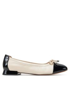Caprice Baleriny 9-22104-42 Beżowy. Brązowe balerinki Caprice, bez wzorów, ze skóry, bez obcasa, bez zapięcia. Za 182,99 zł.