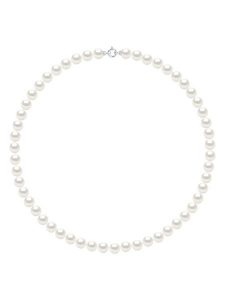 Mitzuko Naszyjnik perłowy w kolorze białym - dł. 50 cm rozmiar: onesize. Białe naszyjniki Mitzuko, z perłą, srebrne. Za 1 461,18 zł.