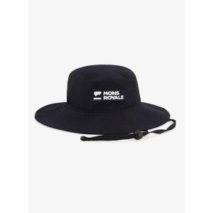 Kapelusz turystyczny Mons Royale Velocity Bucket Hat. Czarne kapelusze Mons Royale, bez wzorów, sportowe. Za 140,99 zł.