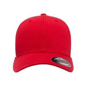 Dwukolorowa Siatkowa Czapka Z Daszkiem. Białe czapki FLEXFIT, bez wzorów, sportowe. Za 84,99 zł.