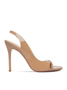 Eva Minge Sandały EO-TALIA-LT1022-201 Beżowy. Brązowe sandały Eva Minge, bez wzorów, ze skóry, bez obcasa, na szpilce, bez zapięcia. Za 449,99 zł.