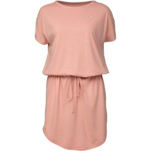 Sukienka damska LOAP Bugatela S (różowa). Czerwone sukienki Lolë, s, bez wzorów, sportowe, bez kołnierzyka, bez ramiączek, sportowe. Za 179,99 zł.