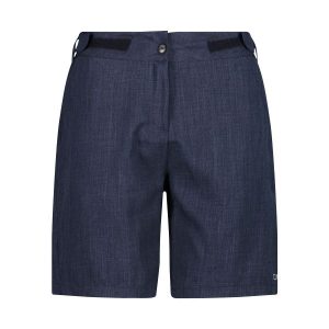 Szorty damskie z wewnętrzną dzianinową bielizną CMP Free. Niebieskie szorty CMP, bez wzorów, z dzianiny. Za 340,00 zł.