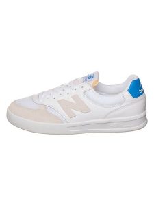 New Balance Skórzane sneakersy "CT300" w kolorze biało-beżowym rozmiar: 38,5. Białe trampki New Balance, bez wzorów, bez zapięcia. Za 239,96 zł.