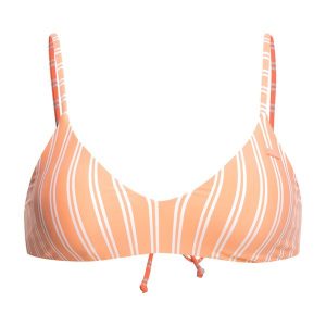 Góra od stroju kąpielowego ROXY Into The Sun Athletic Triangle. Niebieskie bikini Roxy, bez wzorów. Za 69,99 zł.