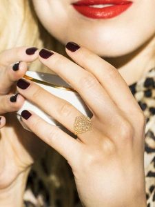 CARATELLI Złoty pierścionek "Dentelle" z diamentami rozmiar: 50. Żółte pierścionki CARATELLI, z diamentem, złote. Za 1 000,99 zł.