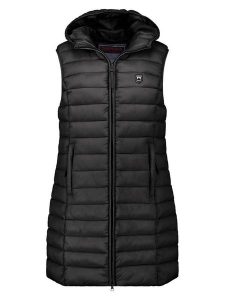 ANAPURNA Kamizelka pikowana "Vakitalana Long" w kolorze czarnym rozmiar: S. Czarne kamizelki ANAPURNA, s, bez wzorów, bez kołnierzyka, bez ramiączek, bez kaptura. Za 126,99 zł.