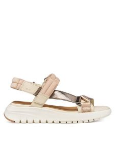 Geox Sandały D Flextride S D65BSD 0BCBN C1S5M Kolorowy. Sandały Geox, bez wzorów, ze skóry, bez obcasa, na płaskiej podeszwie, bez zapięcia. Za 419,99 zł.