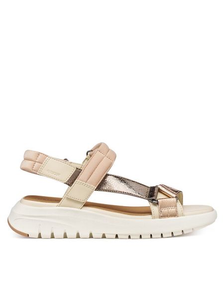 Geox Sandały D Flextride S D65BSD 0BCBN C1S5M Kolorowy. Sandały Geox, bez wzorów, ze skóry, bez obcasa, na płaskiej podeszwie, bez zapięcia. Za 419,99 zł.