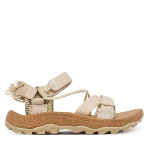 Sandały Merrell. Zielone sandały Merrell, bez wzorów, bez obcasa, na płaskiej podeszwie, bez zapięcia. Za 399,99 zł.