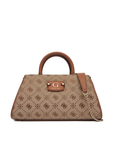 Guess Torebka Neda HWJP96 54060 Brązowy. Brązowe torebki klasyczne Guess, z aplikacjami, z materiału, bez dodatków. Za 379,99 zł.