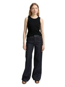 Tom Tailor Top w kolorze czarnym rozmiar: XL. Czarne topy Tom Tailor, xl, bez wzorów, z bawełny, bez kołnierzyka, bez ramiączek. Za 41,59 zł.