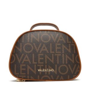 Kosmetyczka Valentino. Brązowe kosmetyczki Valentino, bez wzorów. Za 199,99 zł.