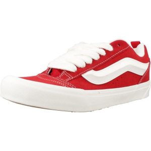 Buty VANS KNU SKOOL Czerwony. Czerwone trampki Vans, bez wzorów, z tkaniny, bez zapięcia. Za 349,99 zł.