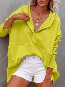 Milan Kiss Bluza w kolorze żółtym rozmiar: L. Żółte bluzy Milan Kiss, l, bez wzorów, z kapturem. Za 176,08 zł.