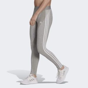 Legginsy LOUNGEWEAR Essentials 3-Stripes. Białe legginsy ADIDAS, bez wzorów. Za 104,00 zł.