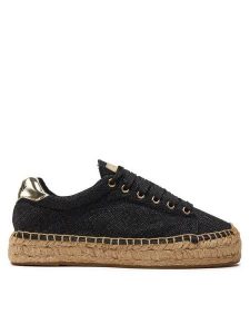 Replay Espadryle GWF22 .000.C0024S Czarny. Czarne espadryle Replay, bez wzorów, ze skóry, bez obcasa. Za 209,99 zł.