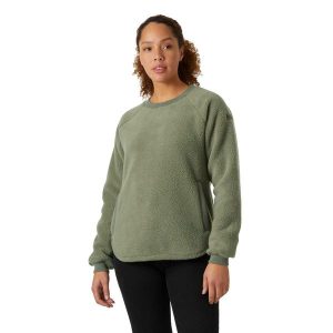 Damski polar Helly Hansen Escape Teddy. Zielone swetry klasyczne Helly Hansen, z polaru, bez kołnierzyka. Za 425,50 zł.