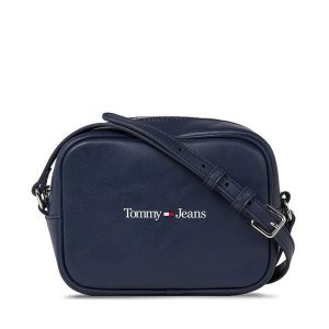 Torebka Tommy Jeans. Niebieskie listonoszki Tommy Jeans, bez wzorów, z jeansu, bez dodatków. Za 169,99 zł.