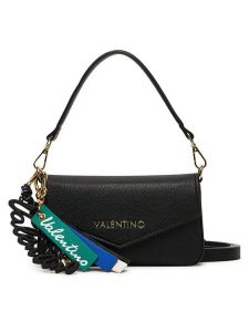 Valentino Torebka Ryta Re VBS9UI09 Czarny. Czarne torebki klasyczne Valentino, bez wzorów, ze skóry, bez dodatków. Za 549,99 zł.