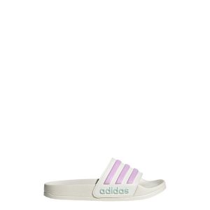 Klapki Adilette Shower. Białe klapki ADIDAS, bez wzorów, bez obcasa. Za 109,00 zł.
