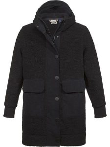 DOLOMITE Parka "Polar" w kolorze czarnym rozmiar: XL. Czarne płaszcze Dolomite, xl, bez wzorów, z polaru, bez kaptura. Za 333,81 zł.