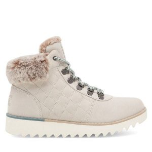 Trzewiki Skechers. Botki Skechers, bez wzorów, bez obcasa, na płaskiej podeszwie, bez zapięcia. Za 299,99 zł.