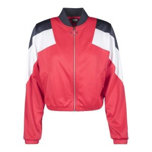 Damska klasyczna parka miejska w 3 kolorach. Czerwone kurtki Urban Classics, na zimę, bez wzorów, bez kaptura. Za 191,00 zł.