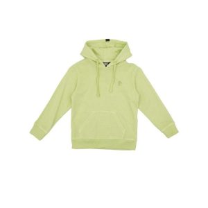 Bluza miękka z bawełna z kaptur na co dzień. Zielone bluzy LEONE 1947 APPAREL, bez wzorów, z bawełny, bez kaptura. W wyprzedaży za 101,80 zł.