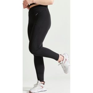 Legginsy fitness damskie Domyos. Zielone legginsy DOMYOS, bez wzorów, z elastanu, z podwyższonym stanem. Za 109,99 zł.