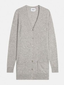 AUTHENTIC CASHMERE Kaszmirowy kardigan "Cimet" w kolorze jasnoszarym rozmiar: S. Szare kardigany AUTHENTIC CASHMERE, z kaszmiru. Za 430,46 zł.