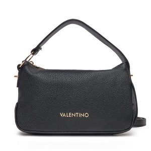 Torebka Valentino. Czarne listonoszki Valentino, bez wzorów, bez dodatków. Za 369,99 zł.