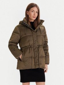 French Connection Kurtka zimowa Kendra 70ZAB Khaki Regular Fit. Brązowe kurtki French Connection, na zimę, s, bez wzorów, z syntetyku, bez kaptura. Za 579,99 zł.