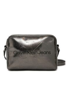Calvin Klein Torebka K60K612731 Złoty. Żółte listonoszki Calvin Klein, bez wzorów, ze skóry, bez dodatków. Za 189,99 zł.
