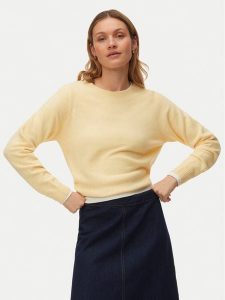 Vero Moda Sweter Doffy 10201022 Żółty Regular Fit. Żółte swetry klasyczne Vero Moda, m, z syntetyku, bez kołnierzyka. Za 119,99 zł.