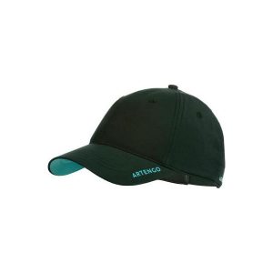 Czapka z daszkiem Artengo TC500 rozmiar 58. Czerwone czapki ARTENGO, bez wzorów, z materiału, sportowe. W wyprzedaży za 24,99 zł.