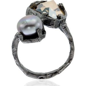 RABAT Pierścionek Srebrny - srebro 925, Perła,swarovski. Pierścionki marki W.KRUK. W wyprzedaży za 199,00 zł.