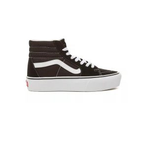 Buty Vans Wysoka Platforma SK8-Hi Platform 2.0. Czarne trampki Vans, bez wzorów, z materiału, bez zapięcia. Za 265,44 zł.